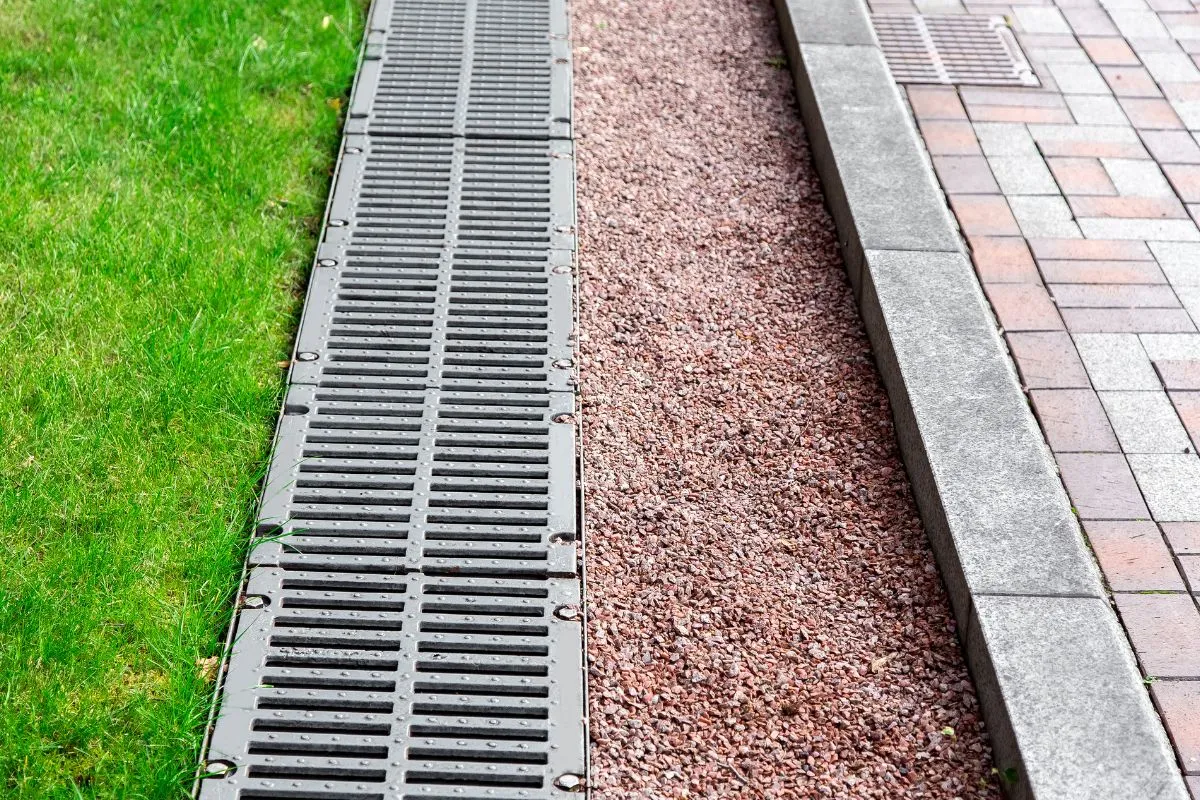French drain installation for Charlotte yard drainage