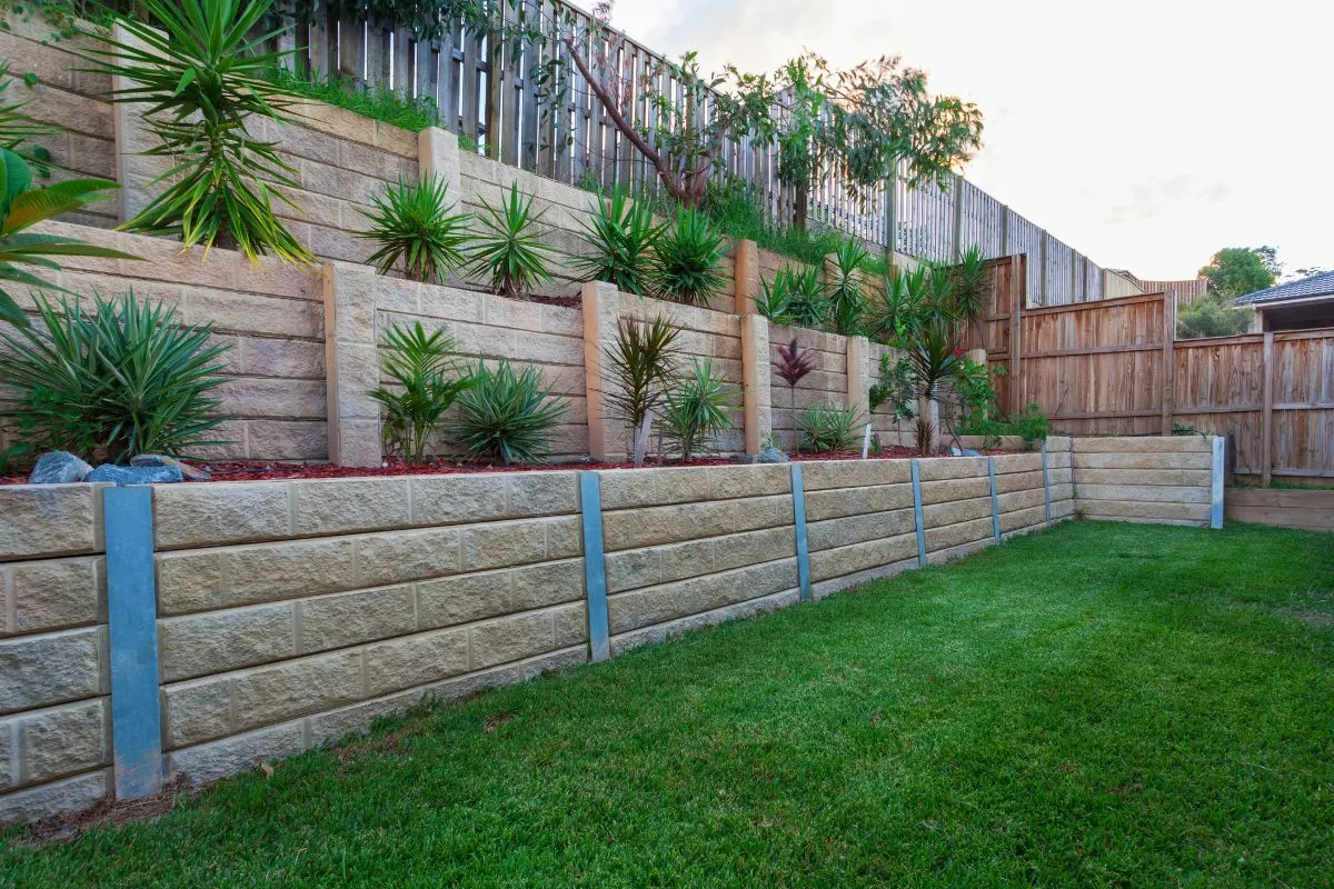 Retaining wall materials for Charlotte NC yards